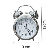Classic Alarm Clock (Table Clock) With Steel Body 
