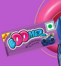 Boomer Bubble Gum, Blueberry Flavour Chewing