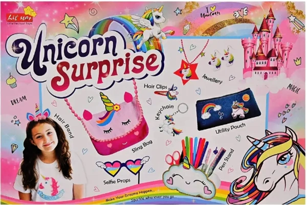 Unicorn Surprise DIY Hobby Craft Kit - Spark Your Creativity! - 12 x 10 x 8 Centimeters, Multi-color