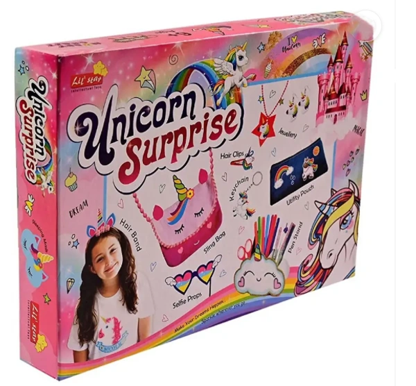 Unicorn Surprise DIY Hobby Craft Kit - Spark Your Creativity! - 12 x 10 x 8 Centimeters, Multi-color