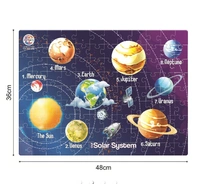 RATNA'S Solar System Jigsaw for Kids 99 Pieces Jigsaw Puzzle with a Information Guide - 44.5*37 cm, Multi-color