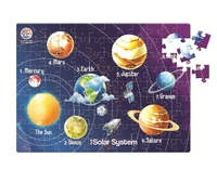 RATNA'S Solar System Jigsaw for Kids 99 Pieces Jigsaw Puzzle with a Information Guide - 44.5*37 cm, Multi-color