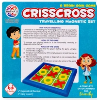 RATNA'S Crisscross Travelling Magnetic Set Party & Fun Games Board Game Party - 30 x 20 x 4 cm, Multi-color