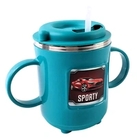 Supermom Kids Sipper Mug with Straw & Dual Handles – Approx 300ml (1 Pc)  - 300 ML, Multi-color