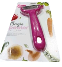 Super Mom Magic with Stainless Steel Blades Peeler - 2.5x7inch, Multi-color