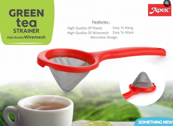 Apex Green Tea Strainers | high qulatity Double mesh Strainers - 24 x 7.5 x 3  Cm, Multi-color