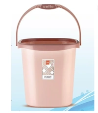 Cello Cubic Bathroom Set | Sturdy and Durable | Cubic Set | Lightweight and Rigid | Easy to Clean and Attractive Design - 25 LTR, Multi-color