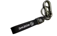  MG ROEWE Leather Car Keychain Stainless Steel Hook Heavy Duty Keychain - Black