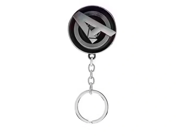 Metal Marvel Avengers (A) Logo Rotating Spinner Keyring | Key chain - SS