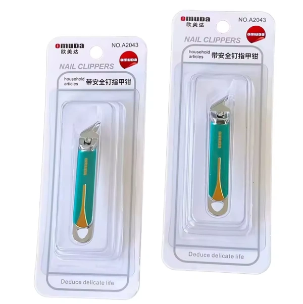 OMUDA A-2043 Stainless Steel Sharp Stylish Nail Clipper - Green