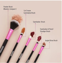 Swiss Beauty | 5 Sticks Makeup Brushes Set | Makeup Accessory | Set of 5 - 100G, Purple