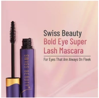 Swiss Beauty Bold Eyes Super Lash Mascara Waterproof - Black (7.5ml) - 7.5ML, Black
