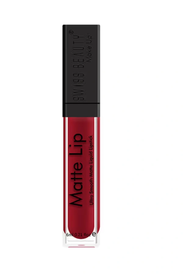 Swiss Beauty Matte Lip Ultra Smooth Matte Liquid Lipstick  - 6 ML, Coffee