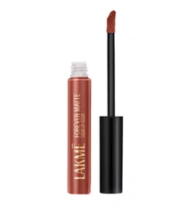 Lakme Forever Matte Liquid Lip Color, 16Hr Lipstick, Lightweight & Transferproof  - 5.6ML, Nude Myth