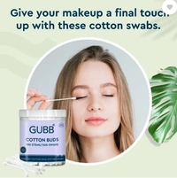 GUBB Paper Stick Cleaning Cotton Ear Buds Swabs for with Safety Tip 200 Sticks