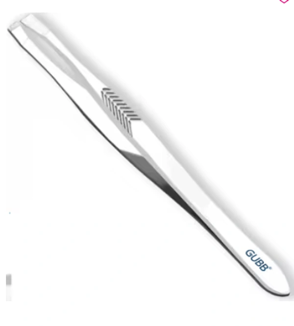 GUBB Flat Tip Tweezer for Women Eyebrows and Upper Lips  (Flat Tip) - SS