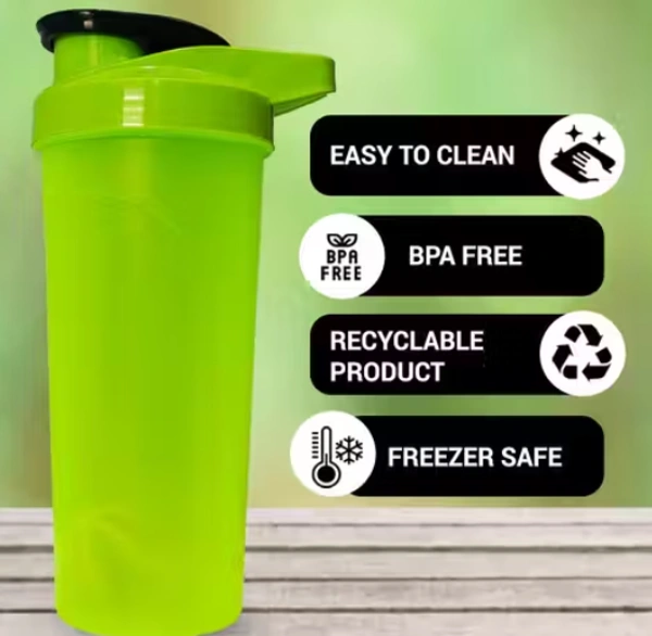 Sweat Now Shine Later Plastic Water Bottle - 700ML, Green