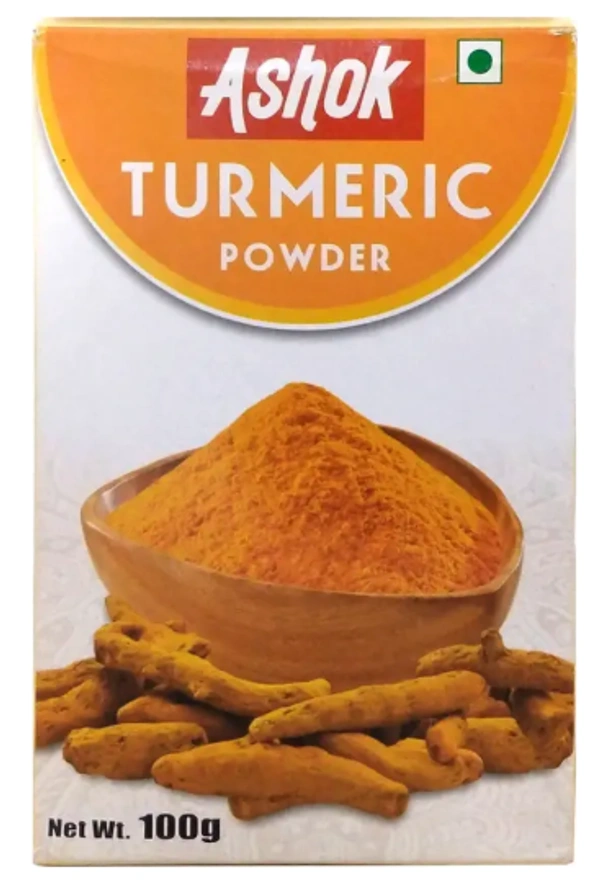 Ashok Turmeric Powder | Haldi Powder with No Added Flavour and Artificial Colour - 100 Gram - 100g