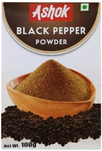 Ashok Black Pepper Powder | Kali Mirch Powder With No Added Preservative For Healthy and Delicious Cooking- 100 Gram - 100g