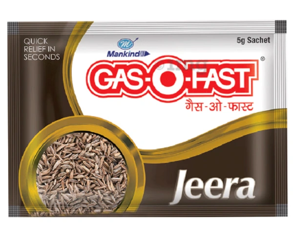 Mankind Pharma Gas-O-Fast (Active Jeera) (6N*5G Sachets)  - 30g