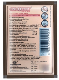 Mankind Pharma Gas-O-Fast (Active Jeera) (6N*5G Sachets)  - 30g