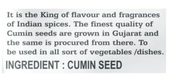 Ashok Cumin Seed Powder | Jeera Powder with No Added Preservative for Healthy and Delicious Cooking - 50g