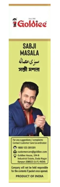 Goldiee Sabji Masala - Fresh Look - 100g