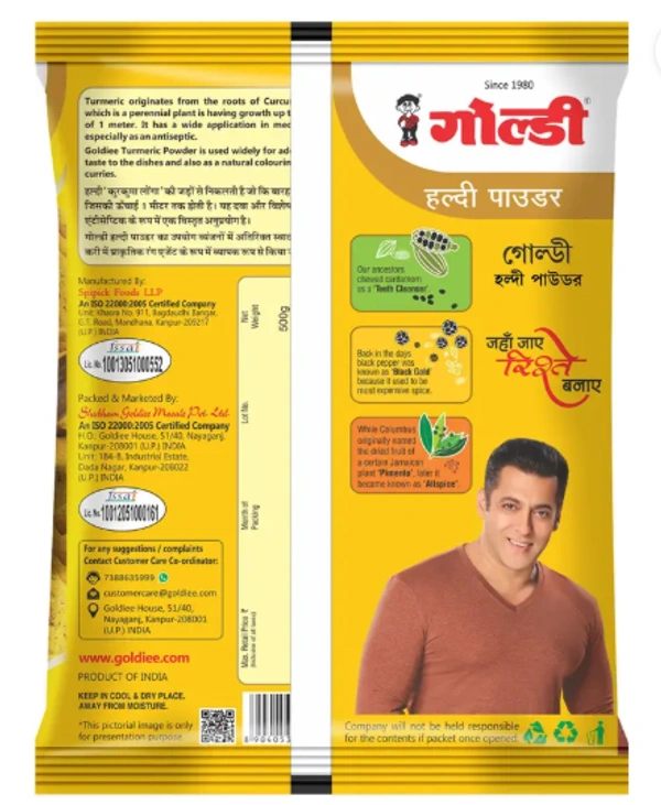 Goldiee Turmeric Powder   - 500g