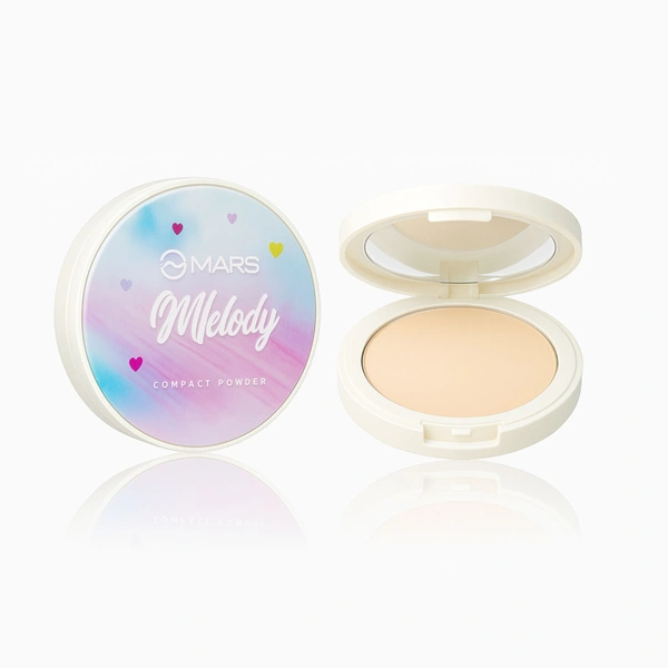 MARS Melody Compact Powder  | Full Natural Coverage | Pressed Powder