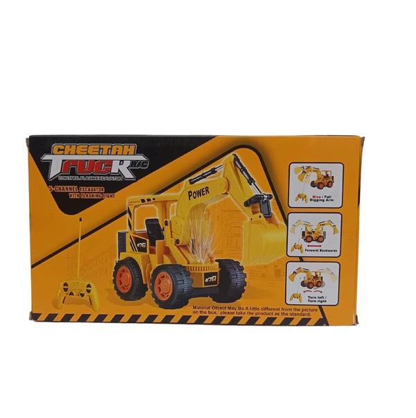 CHEETAH TRUCK Control Flash Excavator R/C Age 3+ - Yellow
