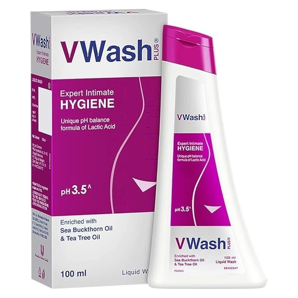VWash Plus Expert Intimate Hygiene, With Tea Tree Oil, Liquid Wash Dryness Itchiness And Irritation, Balances PH, Paraben 8901030815911