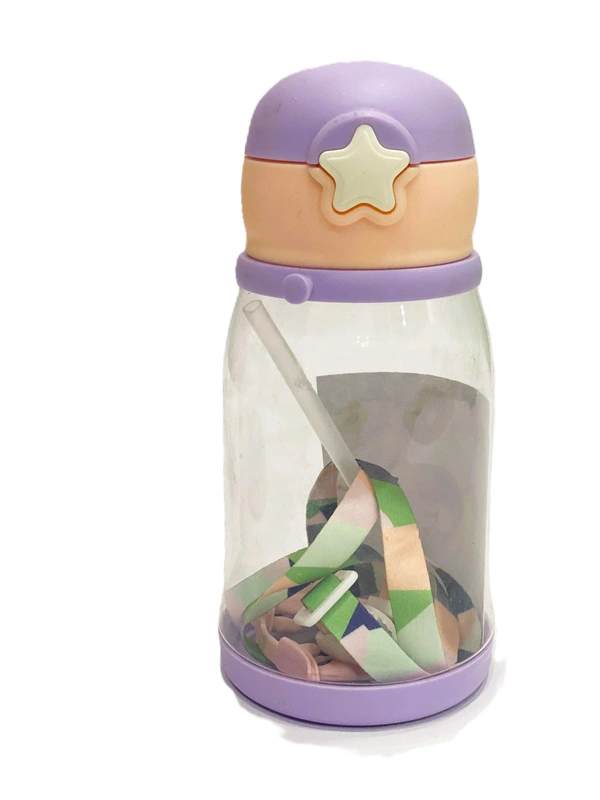 Water Bottle for Kids | Hardened Plastic Capacity: 600ML | Water Bottle | Purple | - 600 Milliliters, Purple