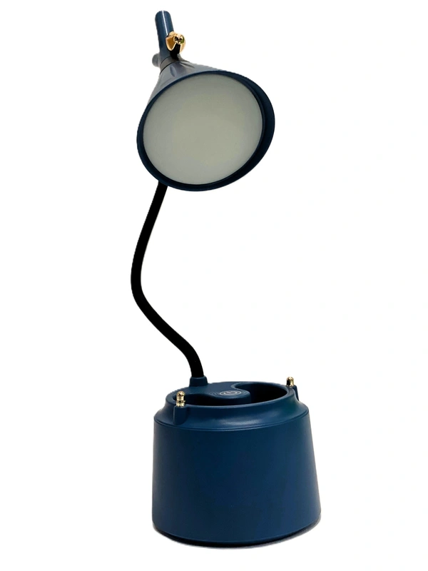 Desk Lamps for Home Office Table Lamp Rechargeable Light With Pen Holder Desk Lamp Office Study Reading Table Light Eye Protection Usb Led Lamp - Blue