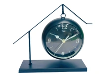 Table Clock Mute Small Table Clock Alarm Clock Home Living Room Bedroom Bedroom Office Decoration Table Desk Decoration Clock 8.07 Inch Digital Alarm Clock - 20*7.5*20.5, Black