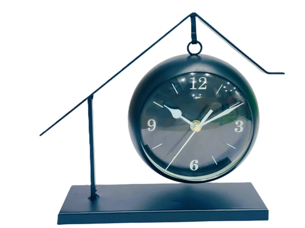 Table Clock Mute Small Table Clock Alarm Clock Home Living Room Bedroom Bedroom Office Decoration Table Desk Decoration Clock 8.07 Inch Digital Alarm Clock - 20*7.5*20.5, Black