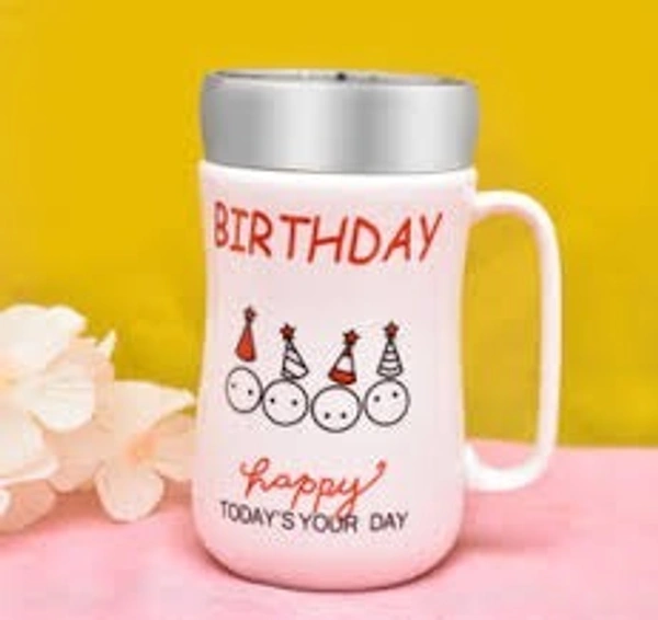 PrintingZone Alphabet C Letter C Colourful C Printed White Ceramic Coffee Tea Cup  - Multi