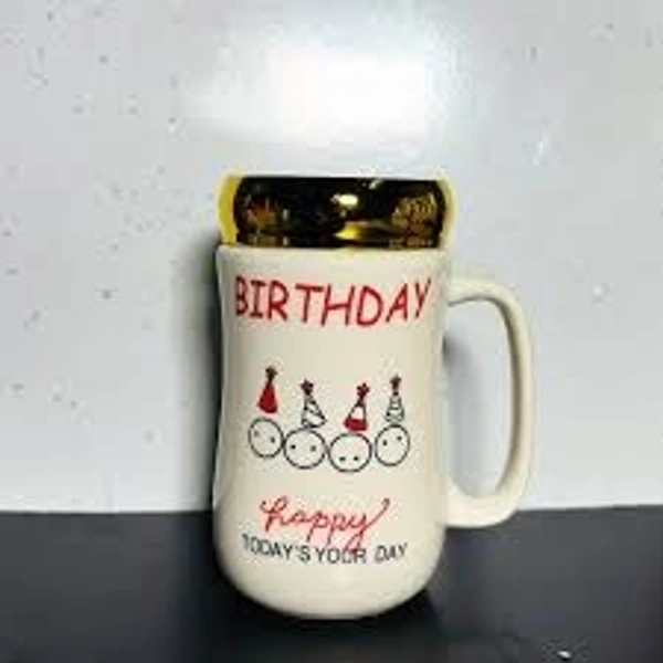 PrintingZone Alphabet C Letter C Colourful C Printed White Ceramic Coffee Tea Cup  - Multi