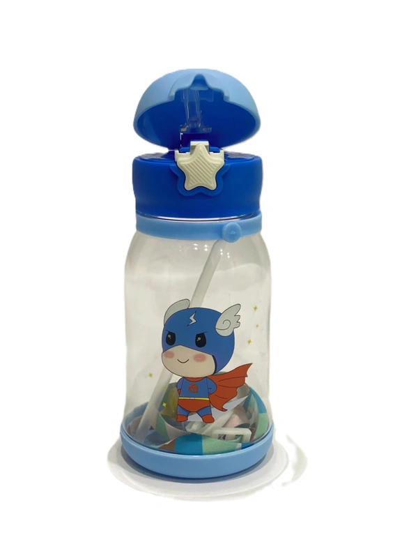 Water Bottle for Kids | Hardened Plastic Capacity: 600ML | Water Bottle | Blue  - 600 ML, Blue