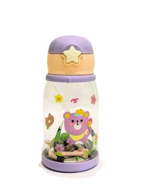 Water Bottle for Kids | Hardened Plastic Capacity: 600ML | Water Bottle | Purple | - 600 Milliliters, Purple