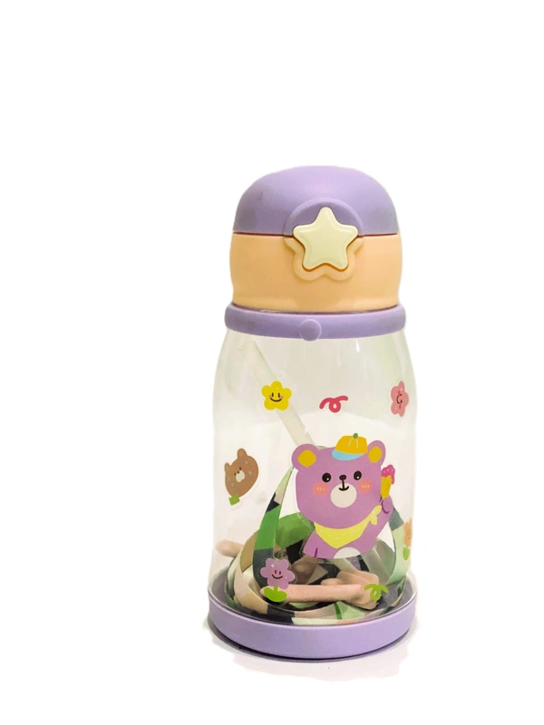 Water Bottle for Kids | Hardened Plastic Capacity: 600ML | Water Bottle | Purple | - 600 Milliliters, Purple