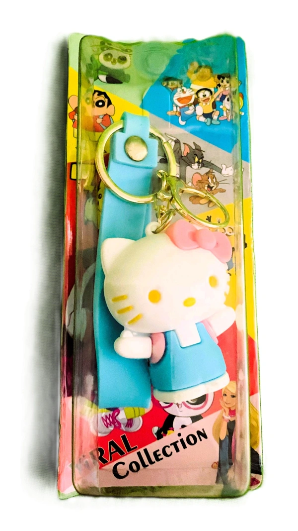 HELLO KIITY KEYCHAIN AND KEYRING | HELLO KITTY 3D KEYCHAIN AND KEYRING  - Blue