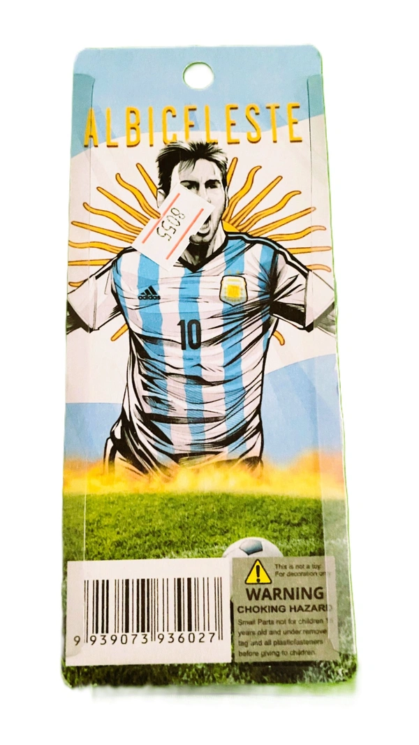 MESSI KEYCHAIN AND KEYRING | FOOTBALL 3D KEYCHAIN AND KEYRING  - Blue