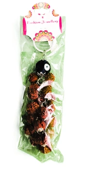Rudraksha Keychain For Gifting With Evil Eye Protection Key Ring