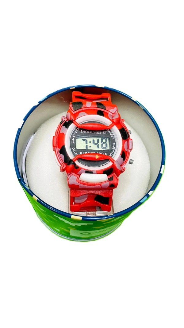 RONGBO TOYS ELECTRONIC WATCH FOR CHILDREN - Red