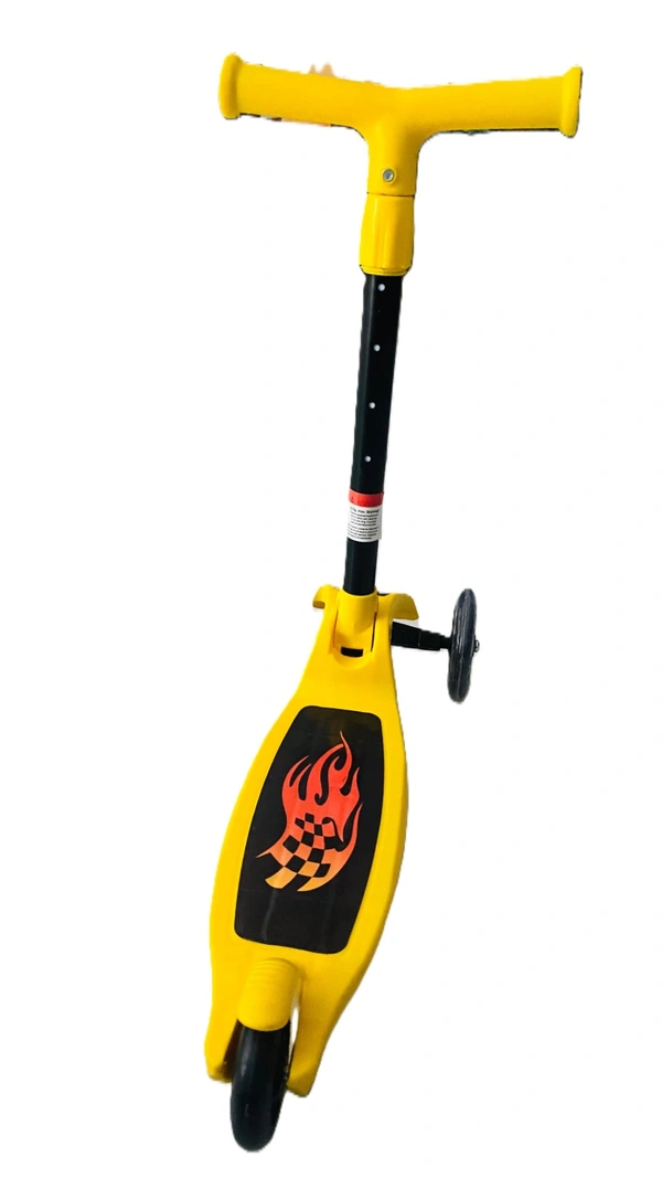 Archana Novelty Heavy Duty Skate Cum Scooter for Kids Learning & Play time|| with 3 Wheels & Upto 20kg Weight Capacity | - Adjustable, Yellow