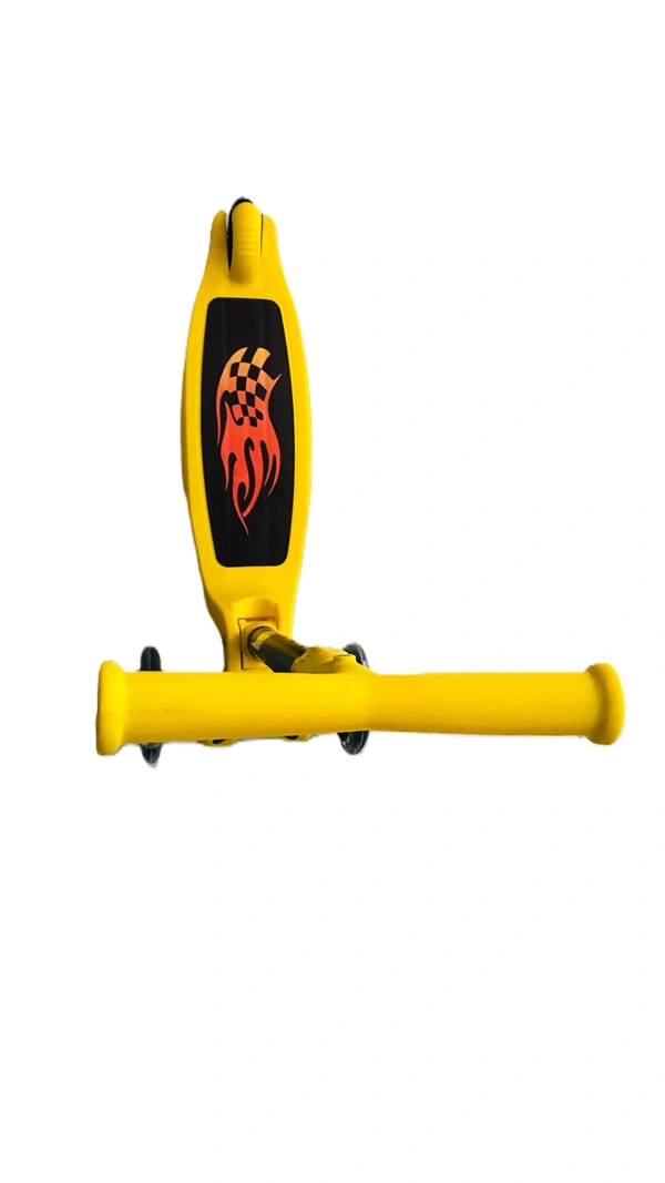 Archana Novelty Heavy Duty Skate Cum Scooter for Kids Learning & Play time|| with 3 Wheels & Upto 20kg Weight Capacity | - Adjustable, Yellow