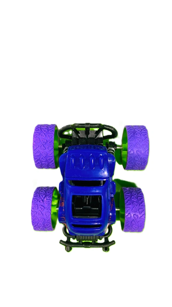 4*4 Mini Monster Car Truck Toy for Kids | Friction Powered Rock Crawler Truck | Rubber Spring Shock Absorber Car Toy | Ideal Gift for Kids - Multicolor - Purple