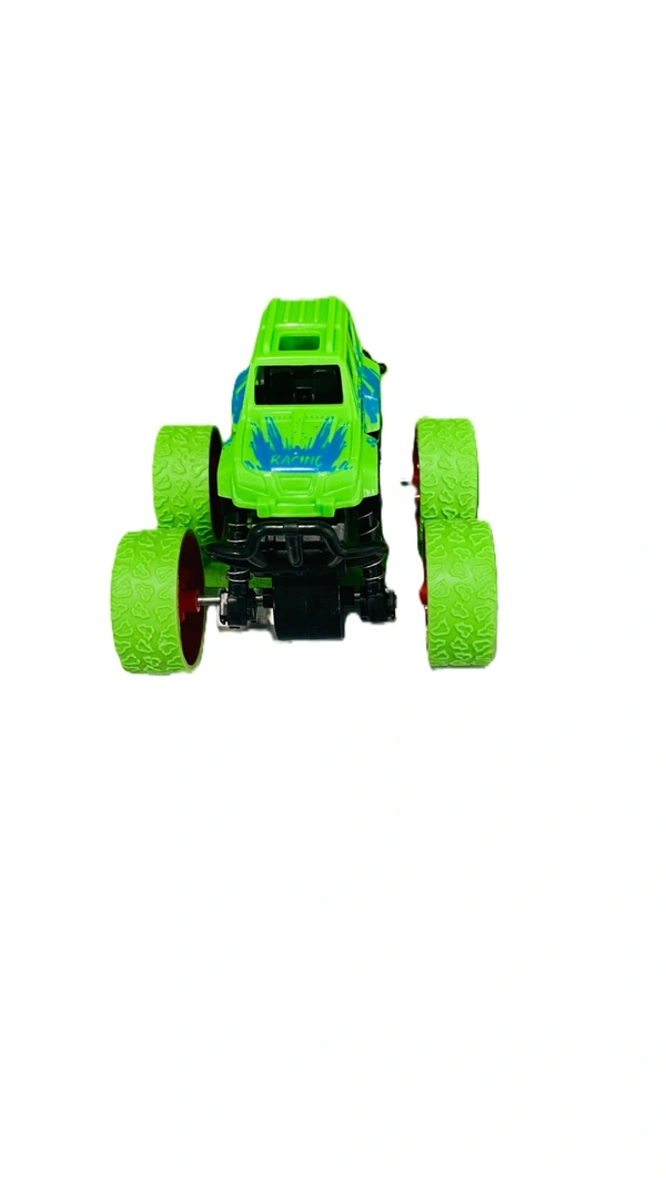 4*4 Mini Monster Car Truck Toy for Kids | Friction Powered Rock Crawler Truck | Rubber Spring Shock Absorber Car Toy | Ideal Gift for Kids - Multicolor - Green