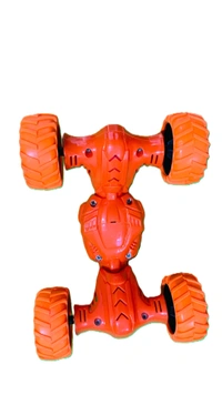DTX Telescopic Car Toy Double Sided Pull Stunt Action Car | Non-Electric Stunt Cars |  - Orange