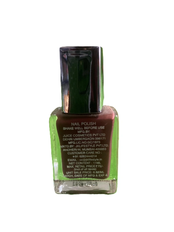 JUICE Long Stay Nail Enamel  - 11ML, Dark Mahogany